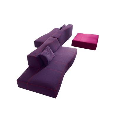 Ital*a Modern Leather Living Room Bend Sofa