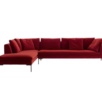 Ital*a Charles Modern Leather Living Room Sofa