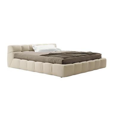 Ital*a Tufty-Bed Modern Leather Upholstered Bedroom Bed